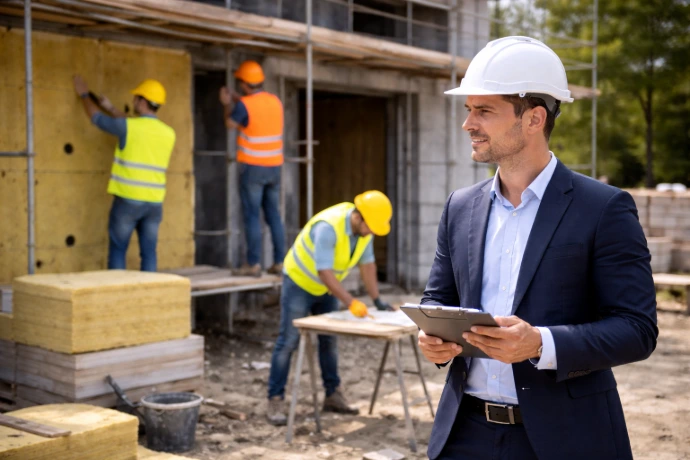 Supervisione lavori in cantiere con consulenza tecnica e coordinamento operativo